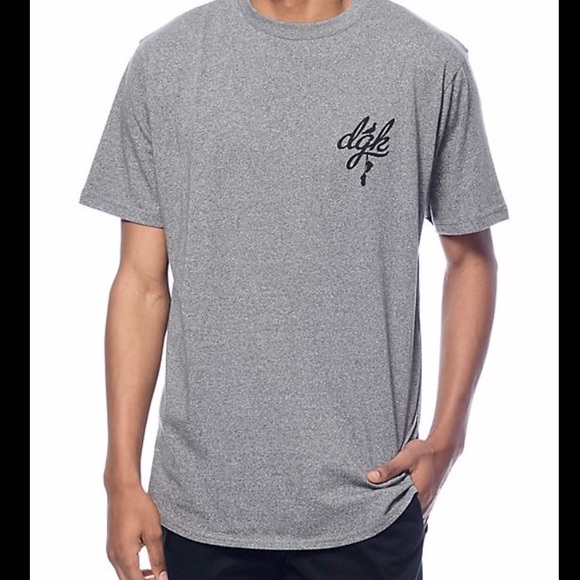 DGK School Yard Grey Long T-Shirt - Picture 2 of 8